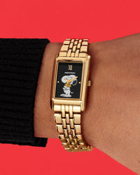 Thumbnail for Armitron x Peanuts: Golden Hour | 20mm, Peanuts Gold/Black-Women-Armitron