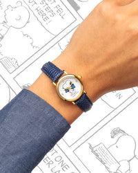Thumbnail for Armitron x Peanuts: Dressed to the Nines | 24mm, Peanuts Navy/Gold-Women-Armitron